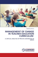 Management of Change in Teacher Education Curriculum 6206147258 Book Cover