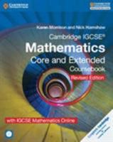 Cambridge IGCSE® Mathematics Core and Extended Coursebook with CD-ROM and IGCSE Mathematics Online Revised Edition 1316629708 Book Cover