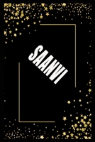 SAANVI (6x9 Journal): Lined Writing Notebook with Personalized Name, 110 Pages: SAANVI Unique personalized planner Gift for SAANVI Golden Journal, Thoughtful Cool Present for SAANVI ( SAANVI notebook) 1661986153 Book Cover
