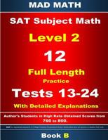 2018 SAT Subject Level 2 Book B Tests 13-24 197764578X Book Cover