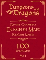 Dungeons and Dragons Divine Chambers Dungeon Maps for Game Masters Vol 1: 100 Unique Temple Maps and Stories for TTRPGs B0CVVKKLG6 Book Cover