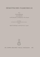 Demotisches Namenbuch: Lieferung 5 3882262494 Book Cover