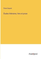 Études littéraires; Vers et prose 338272796X Book Cover