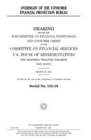 Oversight of the Consumer Financial Protection Bureau 1981851666 Book Cover