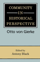 Community in Historical Perspective 0521893232 Book Cover