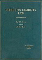 Products Liability Law Hornbook 0314211756 Book Cover