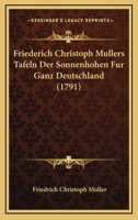 Friederich Christoph Mullers Tafeln Der Sonnenhohen Fur Ganz Deutschland (1791) 116535473X Book Cover