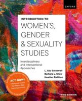 Introduction to Women's, Gender and Sexuality Studies: Interdisciplinary and Intersectional Approaches 0197751288 Book Cover