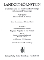 Organic N-Centered Radicals and Nitroxide Radicals / Organische Radikale Mit N ALS Zentralatom Und Nitroxid-Radikale 3540083901 Book Cover