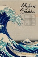 Medium Sudoku: Tsunami Art Cover 240 Medium Sudoku Puzzles 1660270286 Book Cover