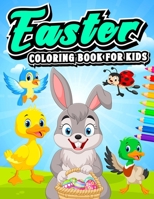 Easter Coloring Book for Kids: Easter Jumbo Colouring Book for Kids Ages 3-6, 4-8 Years - A Collection of Fun and Easy Easter Coloring Pages for ... - Easter Basket Stuffers for Childrens B09T8S4B68 Book Cover