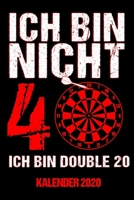 Kalender 2020 Double 20: Jahreskalender 2020 Dart 40ter Geburtstag Geschenkidee f�r 40. Geburtstag / DIN A5 - 6x9 Zoll 120 Seiten / Terminkalender Dartspieler Darts Training im Dartverein 1671275101 Book Cover