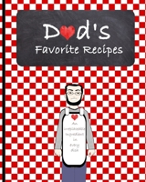 Blank Cookbook for Family Recipes: DIY recipe book with dotted lines for Dad's Favorite Recipes  Templates to write in your unique family dishes Journal for husband  or son 1695669436 Book Cover
