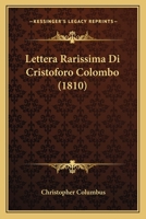 Lettera Rarissima Di Cristoforo Colombo 1164150790 Book Cover