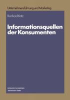 Informationsquellen Der Konsumenten 3663021351 Book Cover