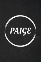 Paige: A Blank Lined Notebook Journal with Personalized Name for Girls and Women (6 x 9 - 120 Pages) 1692610627 Book Cover