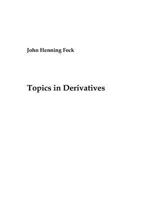 Topics in Derivatives 3833476974 Book Cover