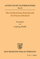 Die Gandersheimer Reimchronik 3110482606 Book Cover