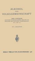 Alkohol Und Volksgemeinschaft 3642940498 Book Cover