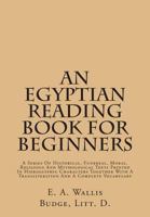 Egyptian Hieroglyphic Reading Book for Beginners 1162593849 Book Cover