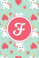 F: Monogrammed 2020 Weekly Planner For Women And Teen Girls - Cute Unicorn Hearts, January 2020 - December 2020 (6"x9") 1702053695 Book Cover