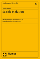 Soziale Inklusion: Der Allgemeine Gleichheitssatz Als Zugangsregel Im Vertragsrecht (Studien Zum Zivilrecht, 53) 3756006840 Book Cover