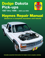 Haynes Dodge Dakota Pickup, 1987-1996 (Haynes Manuals) 1563922142 Book Cover