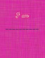 I am ________: Graph Paper Composition Notebook Grid Paper Notebook Quad Ruled For Math, Kindergarten, Design, Business Graph, Engineering, Draft - November Presents Notebook - Red Purplish Textile 1687627576 Book Cover