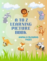 A to Z Learning Picture Book: Animals Colouring Pages B0CHL7DL2K Book Cover