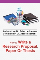 How to Write a Research Proposal, Paper or Thesis 9649741755 Book Cover