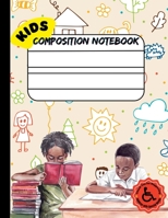Single Lined Composition Notebook for Kids: Draw and Write Journal for kids with Cut and Paste picture writing prompts, Fry Sight Word List and Penmanship Practice 1365912752 Book Cover