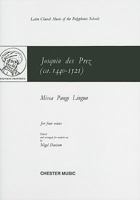 Missa Pange Lingua: For Four Voices 0711924422 Book Cover
