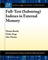 Full-Text (Substring) Indexes in External Memory 3031007573 Book Cover