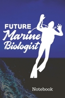 Future Marine Biologist Notebook: 100 Page Journal Blank Lined 6x9 Biology Student Marine Life Mammals Whales Orcas Protect Oceans 1710235675 Book Cover