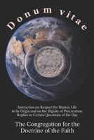 Donum vitae: Instruction on Respect for Human Life in Its Origin and on the Dignity of Procreation B0FBGSZTYT Book Cover