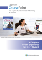 Lippincott CoursePoint for Taylor's Fundamentals of Nursing: The Art and Science of Person-Centered Nursing Care 1975101340 Book Cover