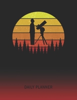 Daily Planner: Astronomer Scientist | 2020 - 2021 Daily Planner For 1 Year Of Planning | Retro Vintage Sunset Cover | January 20 - December 20 | ... | Plan Days, Set Goals & Get Stuff Done 1692278401 Book Cover