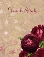 Torah Study : Notebook, Composition Book, Roses; Messianic, Hebrew Roots, Torah Observant, 150 Blank Cornell-Style Study Pages, Larger Size, 8. 5 X 11 1726242080 Book Cover
