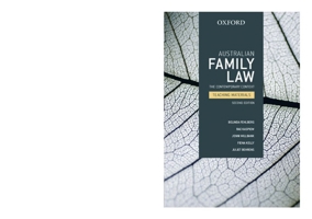 Australian Family Law: The Contemporary Context Teaching Materials 0195574400 Book Cover