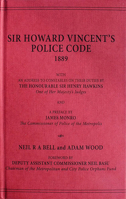 Howard Vincent's Police Code, 1889 1911273663 Book Cover