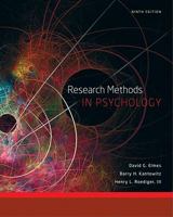 Research Methods in Psychology 049500703X Book Cover