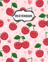 Sketchbook: Sketching Book To Practice Drawing & Doodling, Artist Paint Pad, Large Blank Pages (8.5 x 11 in), Red Cherries 1712160109 Book Cover