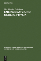 Energiesatz Und Neuere Physik 311120460X Book Cover