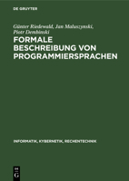 Formale Beschreibung von Programmiersprachen 3112618890 Book Cover