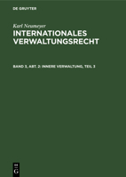 Innere Verwaltung, Teil 3 3112327179 Book Cover