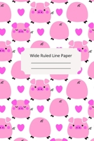 Cute Sleep Pig Theme Wide Ruled Line Paper 1674660693 Book Cover