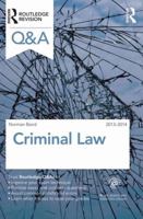 Q&A Criminal Law 2013-2014 0415538874 Book Cover