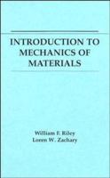 Introduction to Mechanics of Materials 0471849332 Book Cover
