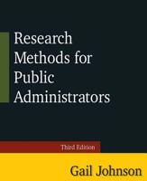 Research Methods for Public Administrators 0765623129 Book Cover
