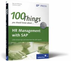 100 Things You Should Know About Hr Management With Sap 1592293611 Book Cover